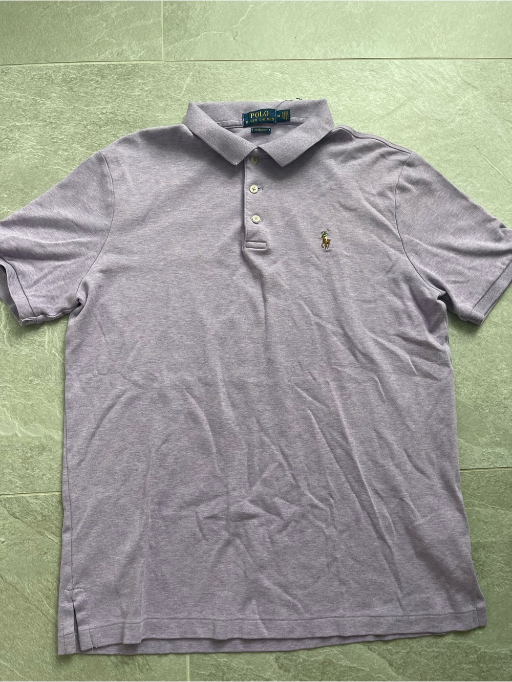 Ralph Lauren Lavender Short-Sleeve Polo Shirt